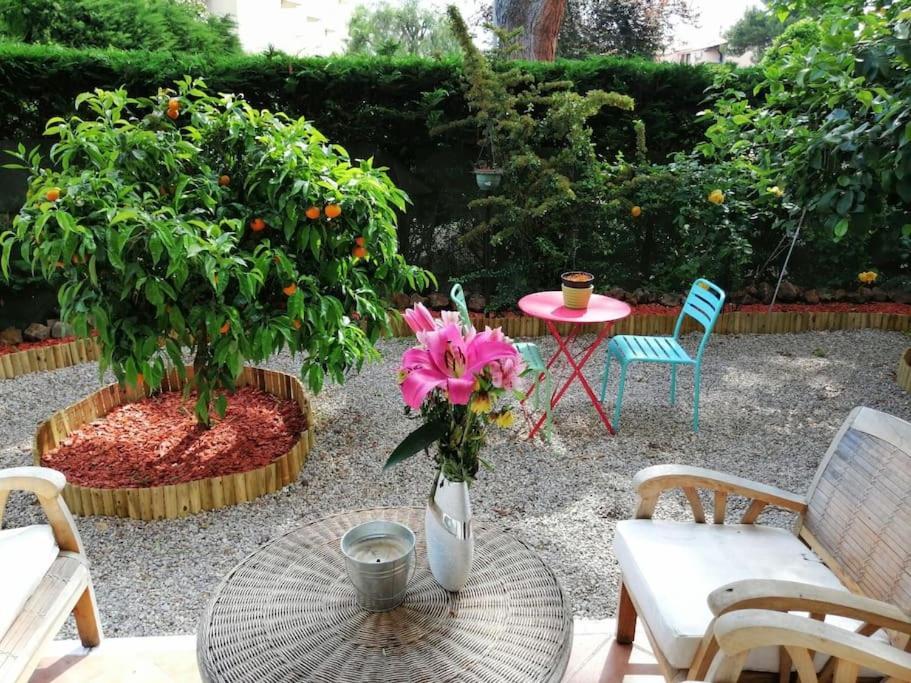 Beauvallon Plage - Magnifique T2 Avec Jardin, Proche Centre, Mer Antibes Exterior photo