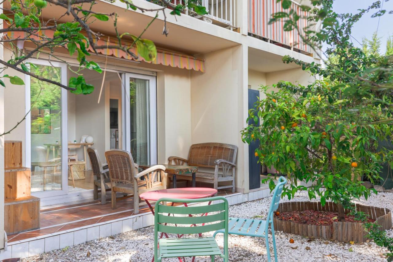 Beauvallon Plage - Magnifique T2 Avec Jardin, Proche Centre, Mer Antibes Exterior photo